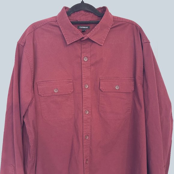 Express Double-Breast Pocket Shacket XXL - Picture 1 of 3